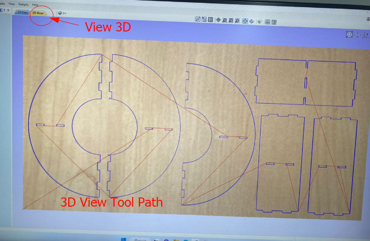 3D toolpath